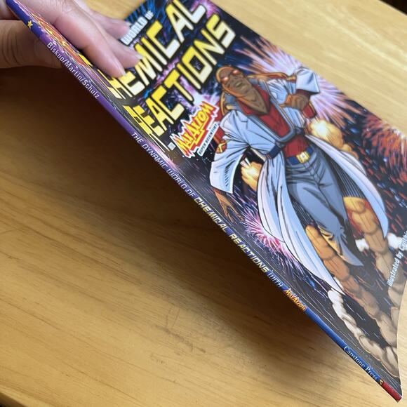 Graphic Novel Dynamic World of Chemical Reactions Max Axiom Super Scientist Book - Picture 7 of 7